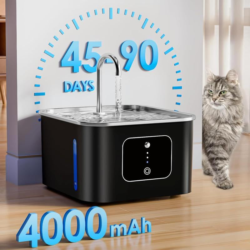 【10,000+ Favorited!】Cat Water Fountain, Flowing Water for Pets to Drink, Quiet Cat Water Dispenser, Automatic Circulating Pet Drinking Fountain for Cats and Dogs, Encourages Hydration Natural Flow Quiet Automatic Circulating Dispenser
