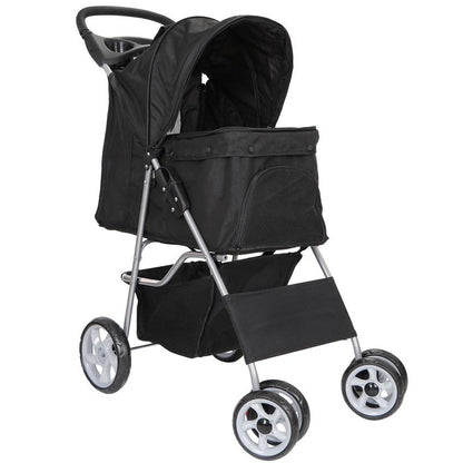 Segawe Foldable Dog Stroller Pet Travel Carriage Detachable Carrier Cart, Black