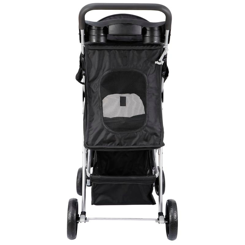 Segawe Foldable Dog Stroller Pet Travel Carriage Detachable Carrier Cart, Black