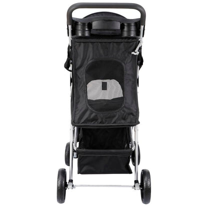 Segawe Foldable Dog Stroller Pet Travel Carriage Detachable Carrier Cart, Black
