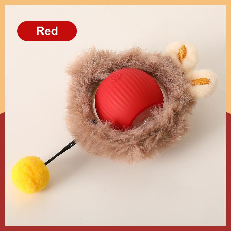 Cat&Dog Toy, Interactive Cat Toys Ball for Indoor Cats Fast Rolling on Carpet, Chirping & Motion Activate Cat Toys with USB Rechargeable, Anti-Depression Fun Gift for Cats Dogs